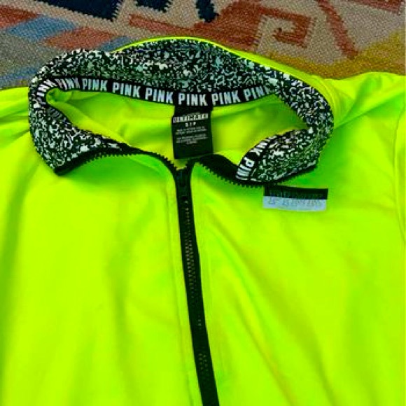 Bright Yellow Pullover Victoria Secret Pink - Picture 2 of 2